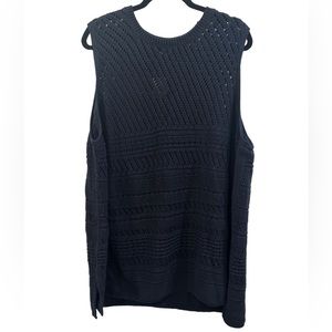 J Jill plus size cotton linen blend sleeveless knit sweater size 3X NWT